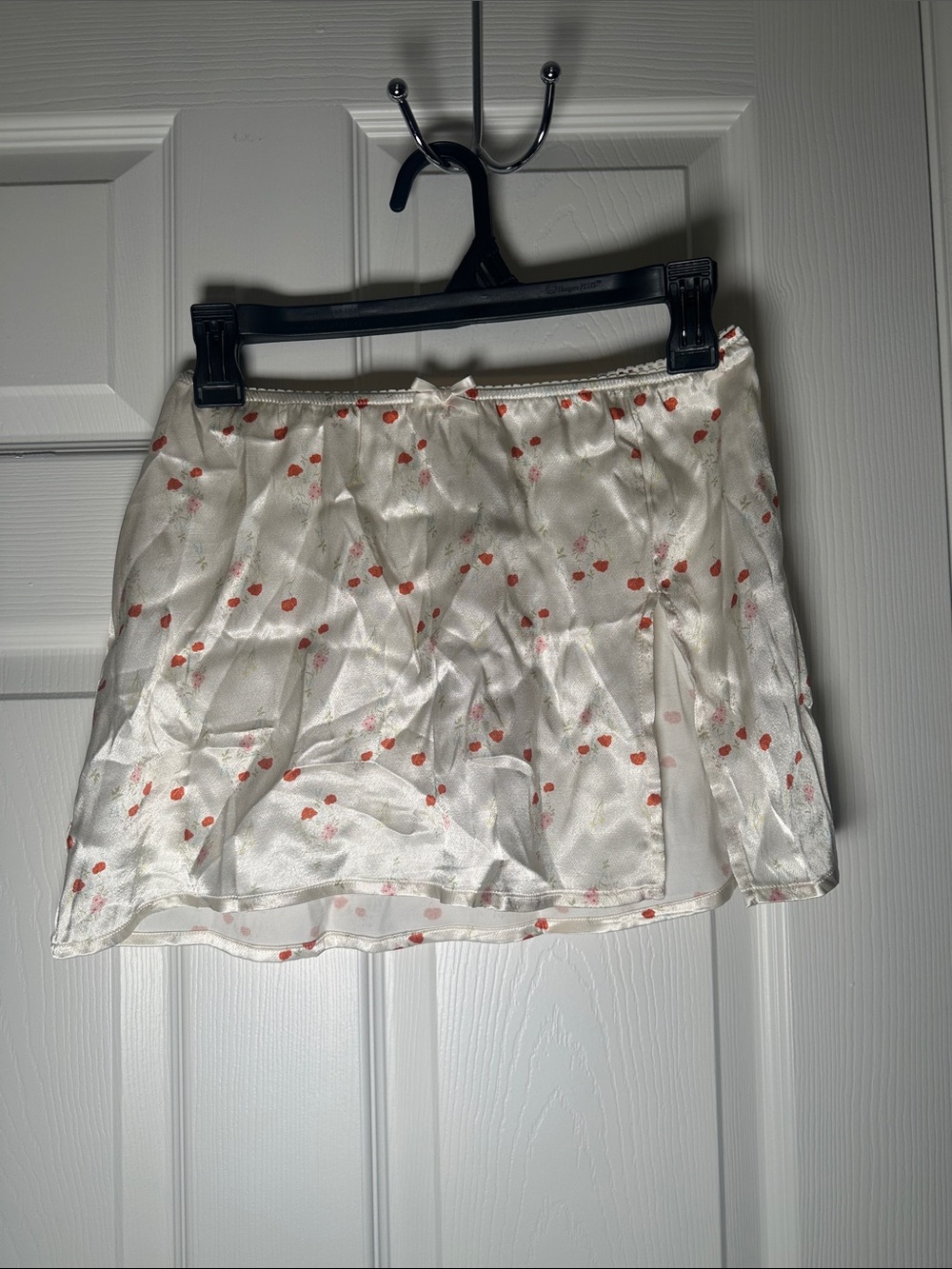 Dippin Daisy Floral Satin Mini Skirt